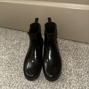 Black Ankle Rain Boots HUNTER